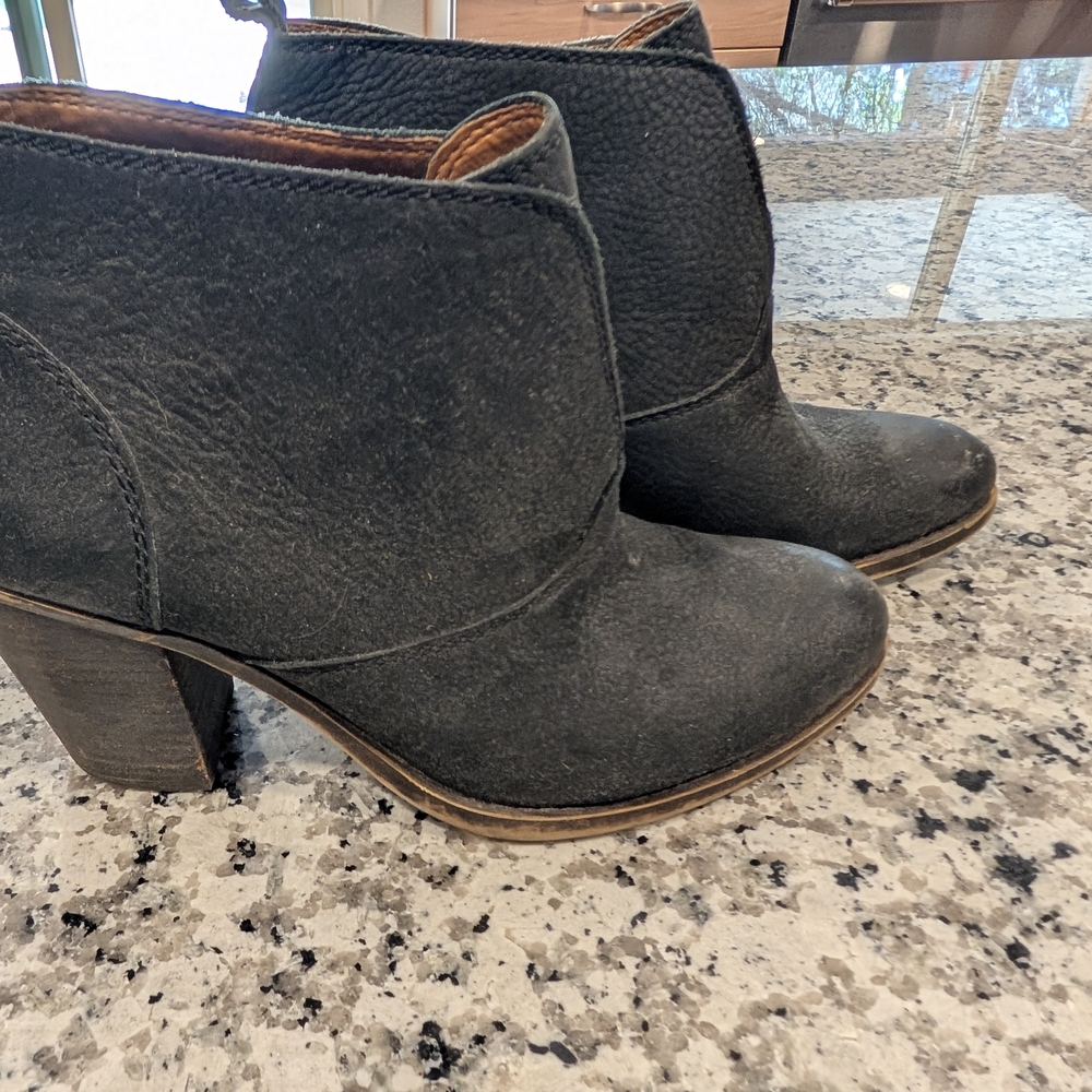 Lucky Brand Black Ankle Booties